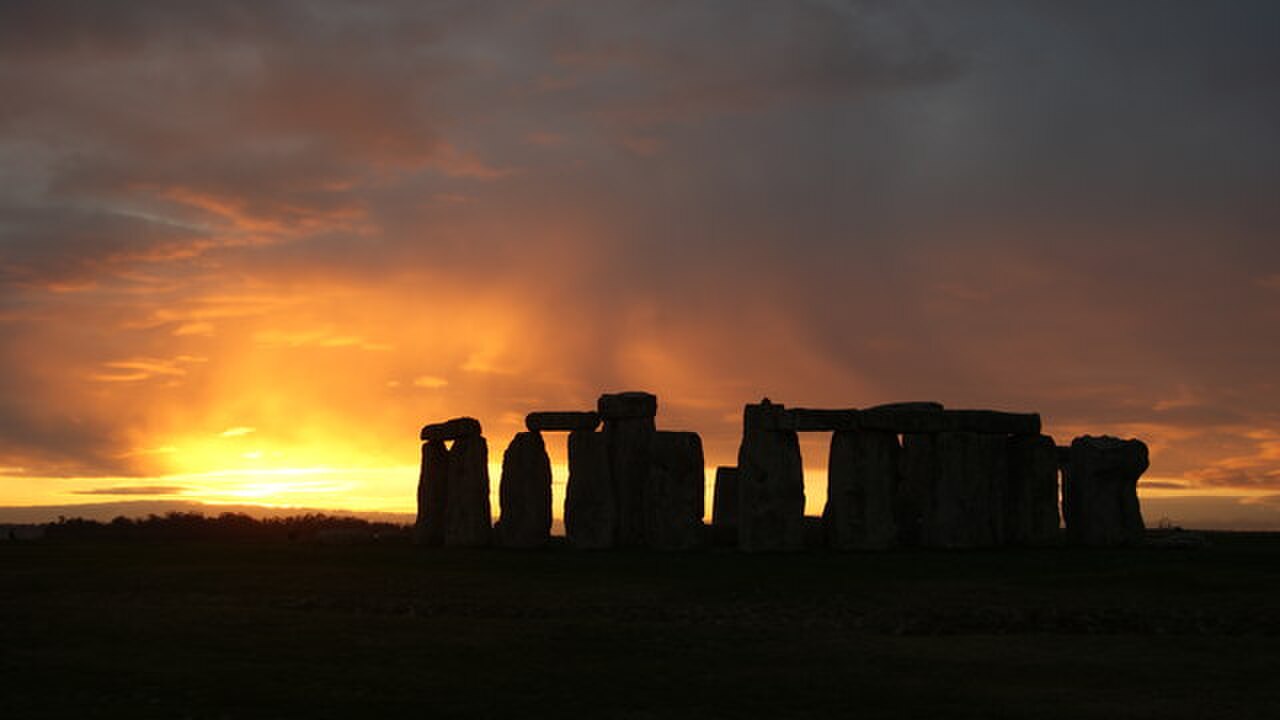 Stonehenge at sunset
